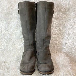 UNLISTED by Kenneth Cole Gray Suede Tall Moto Boot Women’s Size 5.5